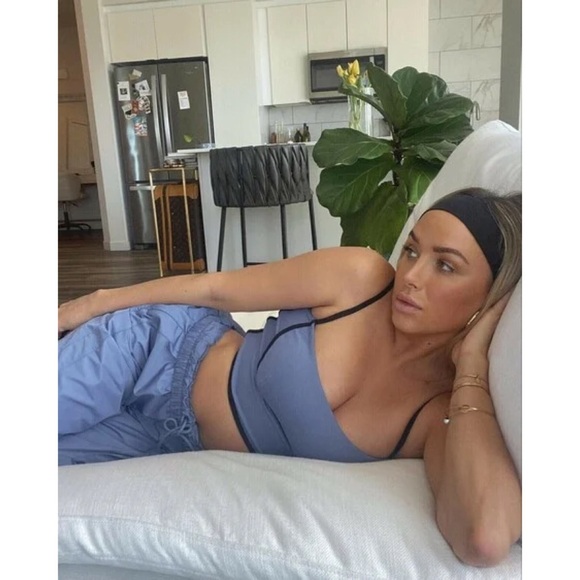 Alo Yoga International Wide Leg City Pant Infinity Blue S - Picture 12 of 13